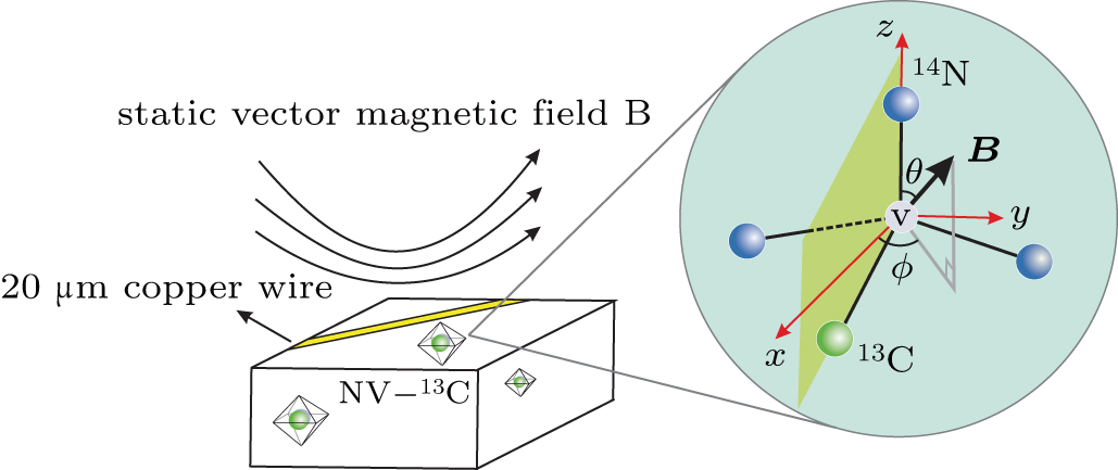 Estimation Of Vector Static Magnetic Field By A Nitrogen Vacancy Center With A Single First Shell Sup 13 Sup C Nuclear Nv Sup 13 Sup C Spin In Diamond